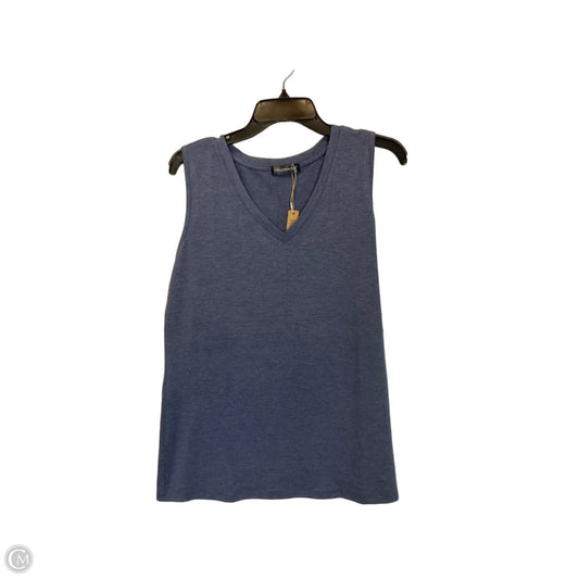 Top Sleeveless Basic By Clothes Mentor In Blue, Size: L