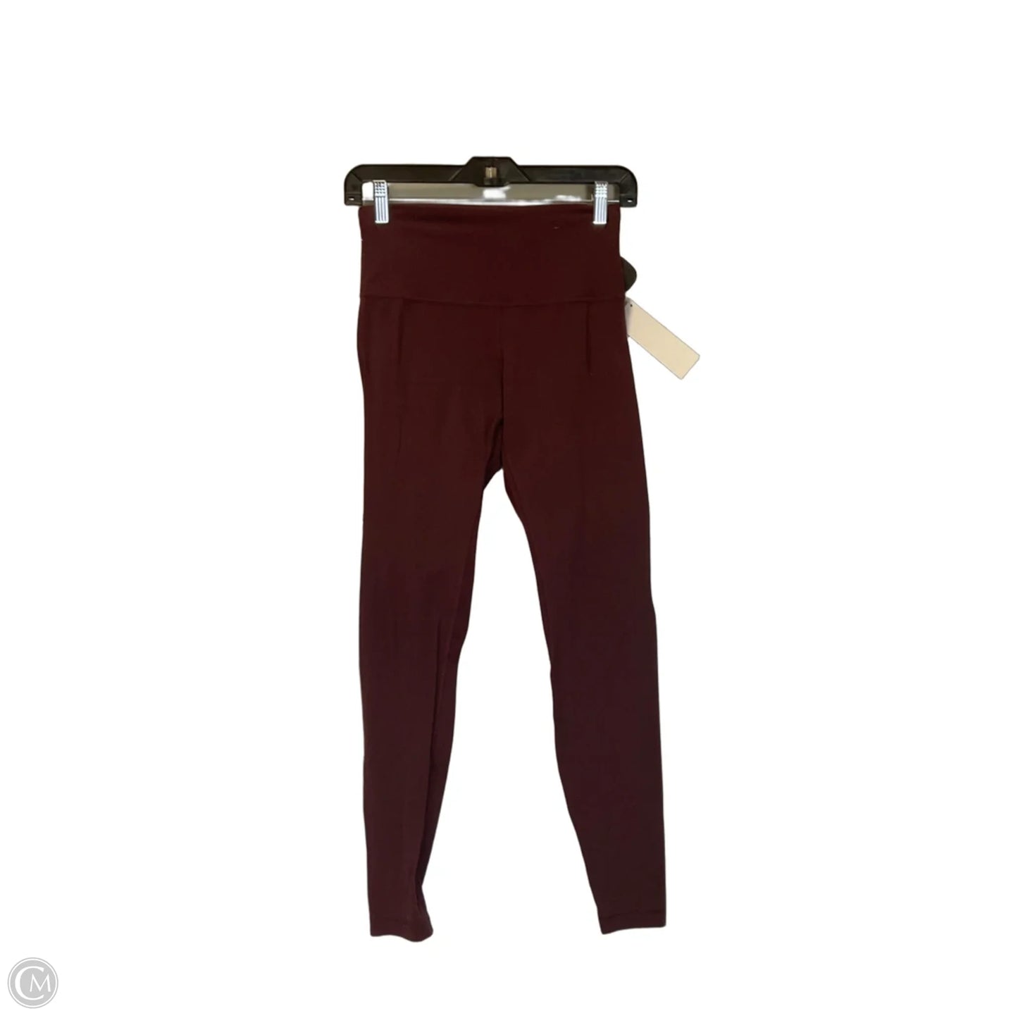 Athletic Leggings By Lululemon In Maroon, Size: 6