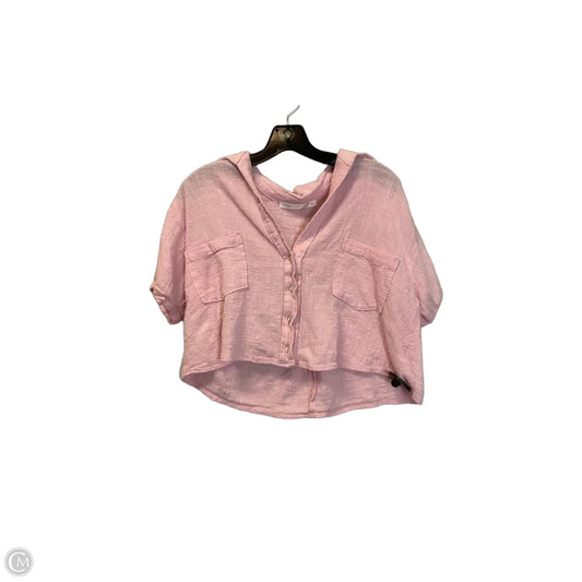 Top Short Sleeve By Altard State In Pink, Size: S