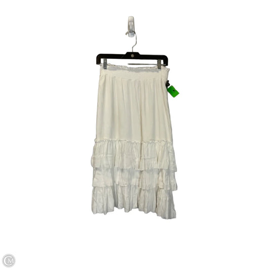 Skirt Midi By Vestique In White, Size: S