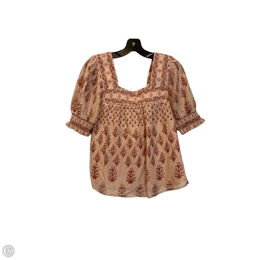Top Short Sleeve By Cleobella In Pink, Size: Xs