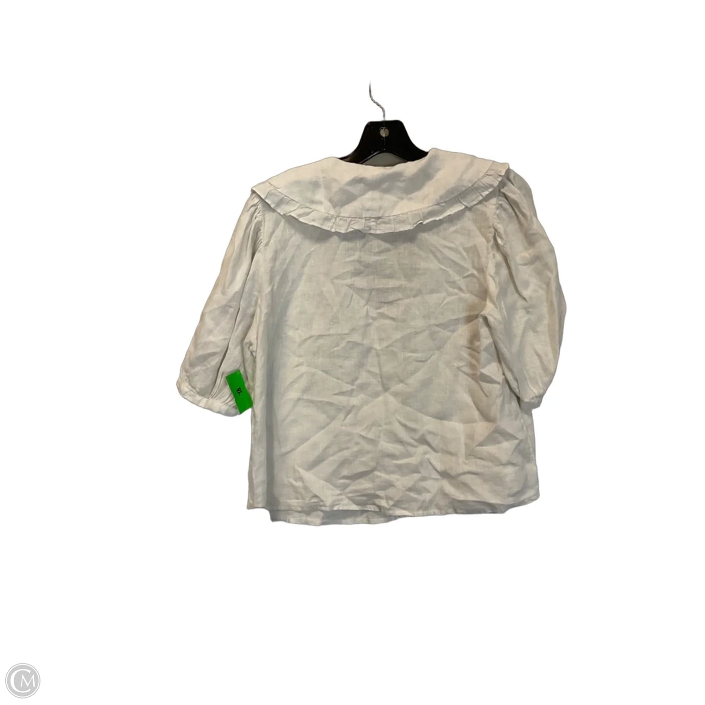 Top Short Sleeve By Velvet By Graham & Spencer In White, Size: Xs