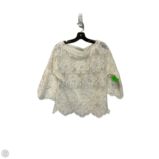 Top 3/4 Sleeve By Trina By Trina Turk In White, Size: Xs