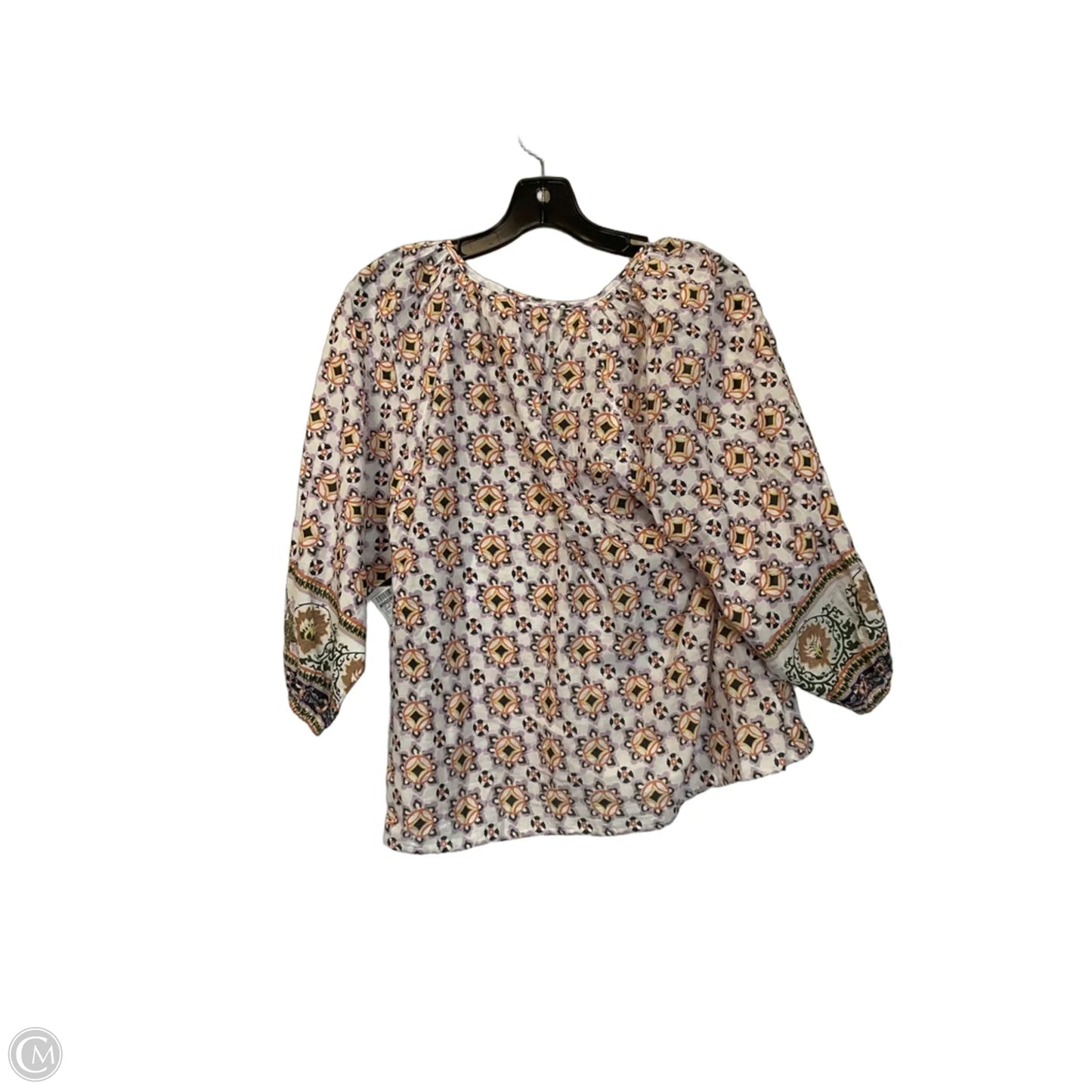 Top 3/4 Sleeve By Cleobella In Orange & Purple, Size: Xs