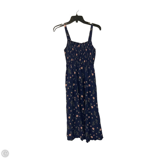 Dress Casual Midi By Old Navy In Navy, Size: Xs