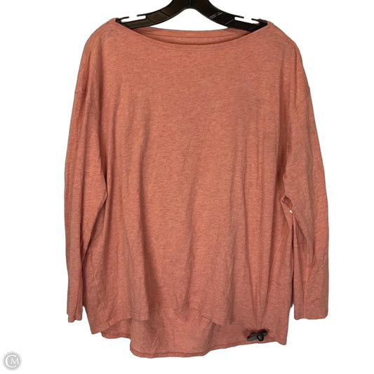 Top Long Sleeve By Lululemon In Orange, Size: Xl