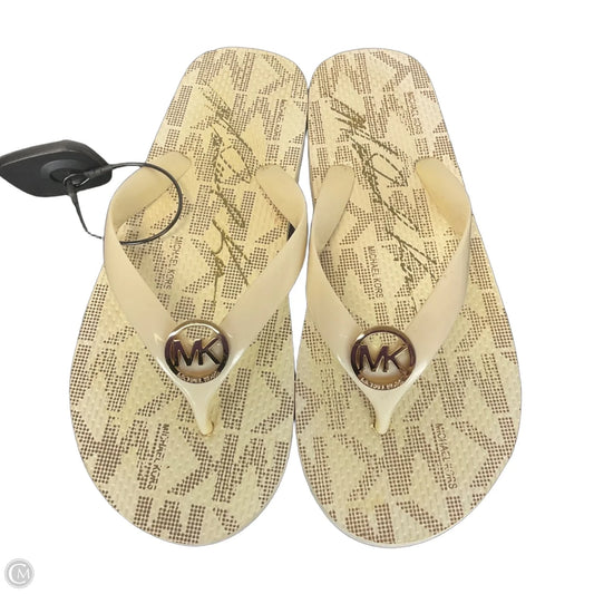Sandals Designer By Michael Kors In Cream, Size: 7