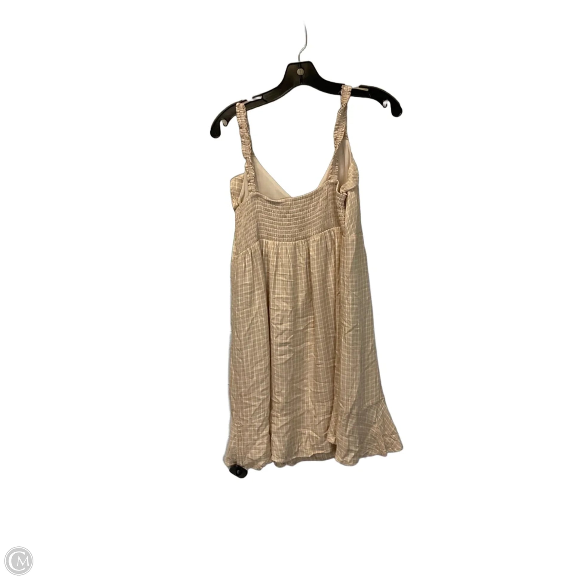 brown dress american eagle American Eagle PINTUCK FLIRTY MINI - Day dress - brown/light brown