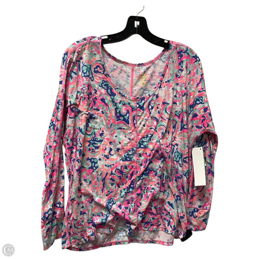 Top Long Sleeve Designer By Lilly Pulitzer In Multi-colored, Size: M