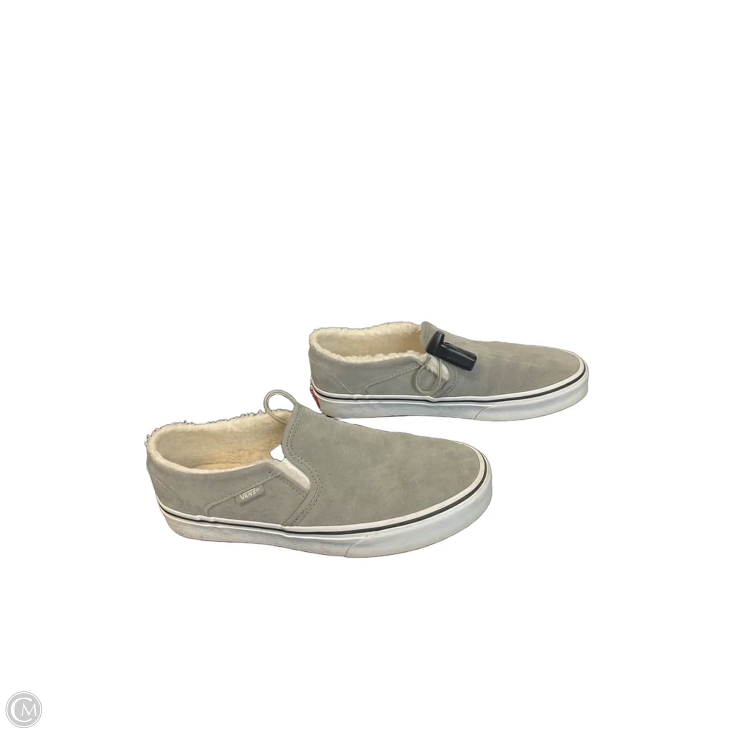 Shoes Flats By Vans In Grey, Size: 8