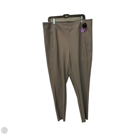 Athletic Pants By Athleta In Taupe, Size: 2x