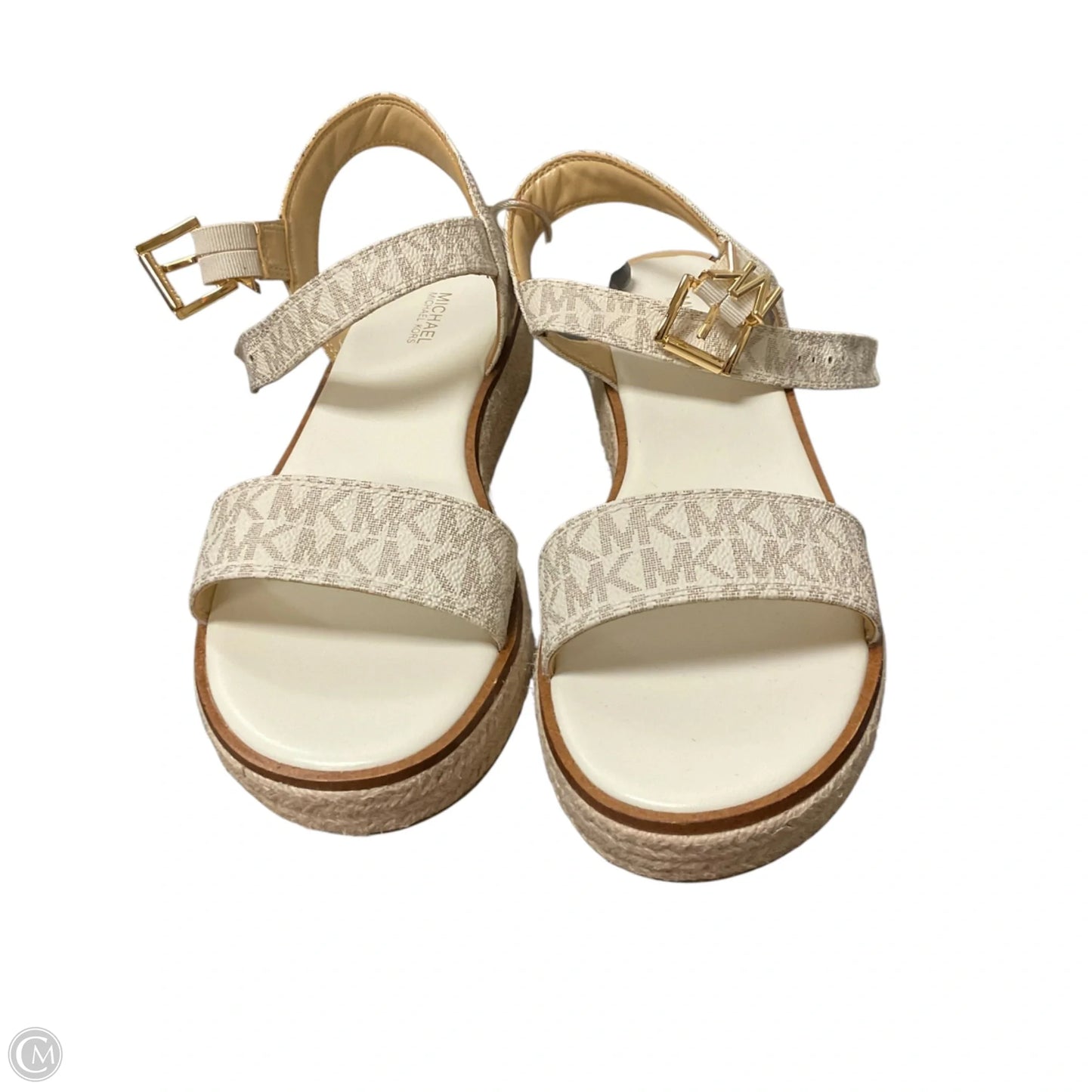 Sandals Flats By Michael By Michael Kors In White, Size: 9