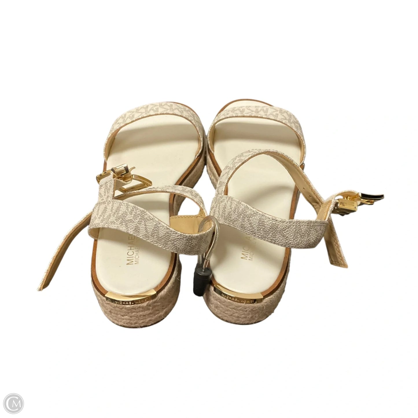 Sandals Flats By Michael By Michael Kors In White, Size: 9