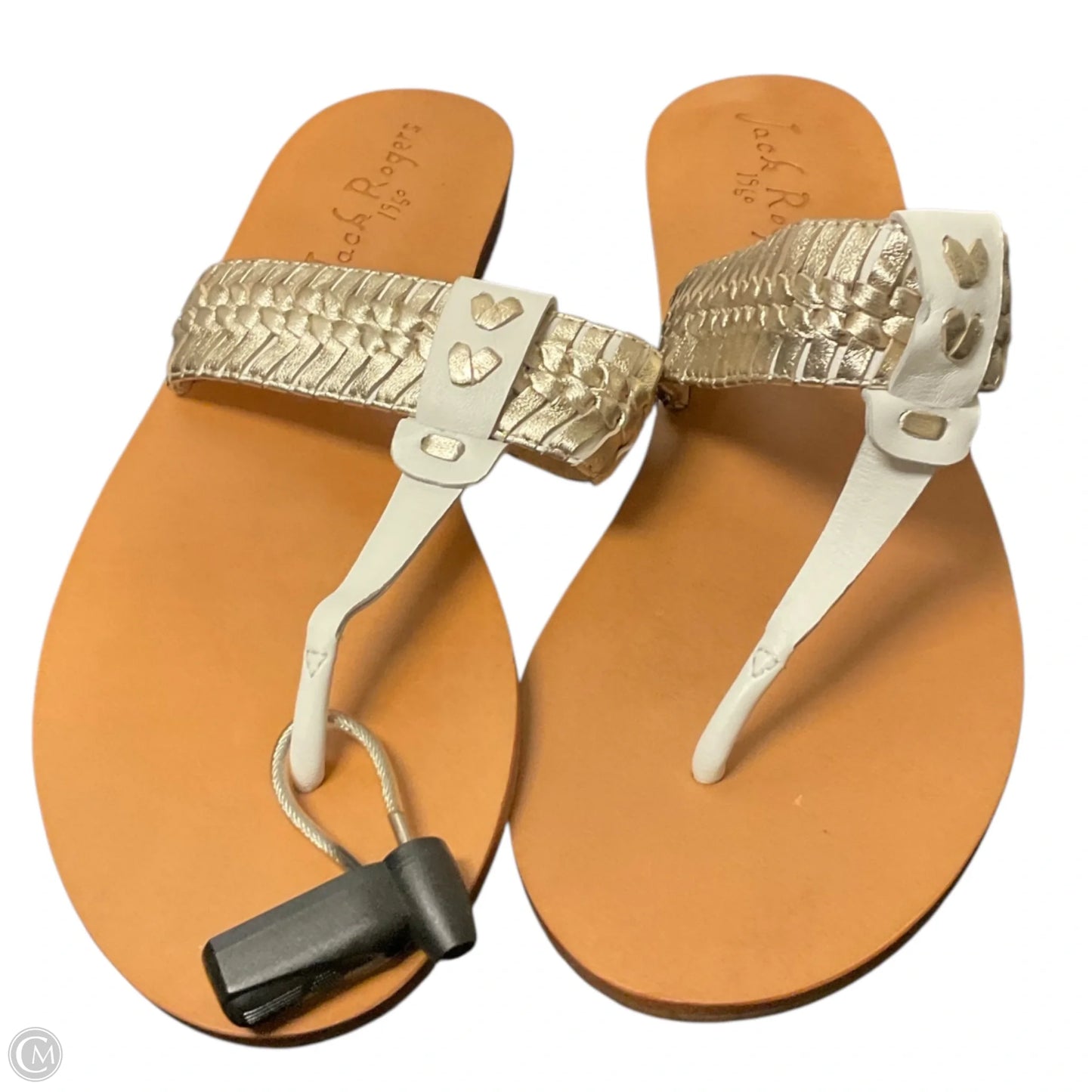 Sandals Flats By Jack Rogers In Gold, Size: 9