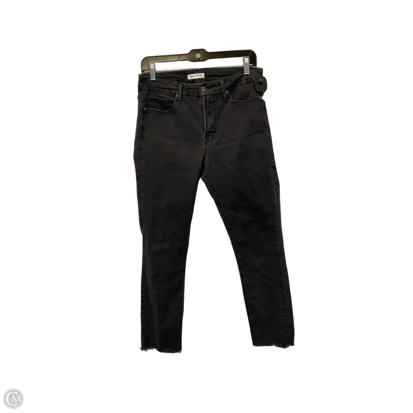 Jeans Skinny By Good American In Black Denim, Size: 6