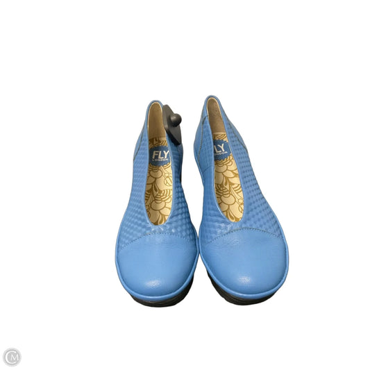 Shoes Heels Wedge By Fly London In Blue, Size: 6.5