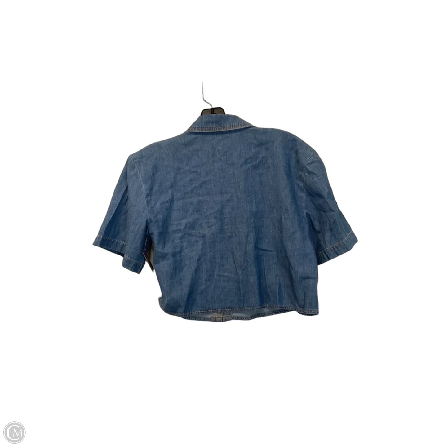 Top Short Sleeve By Michael By Michael Kors In Blue Denim, Size: Xs