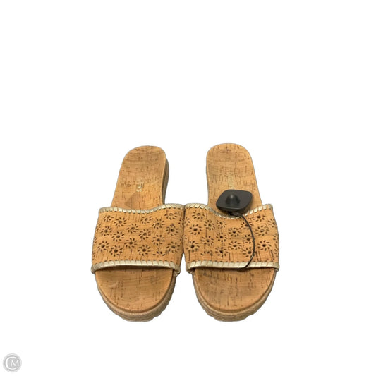 Sandals Flats By Jack Rogers In Tan, Size: 8