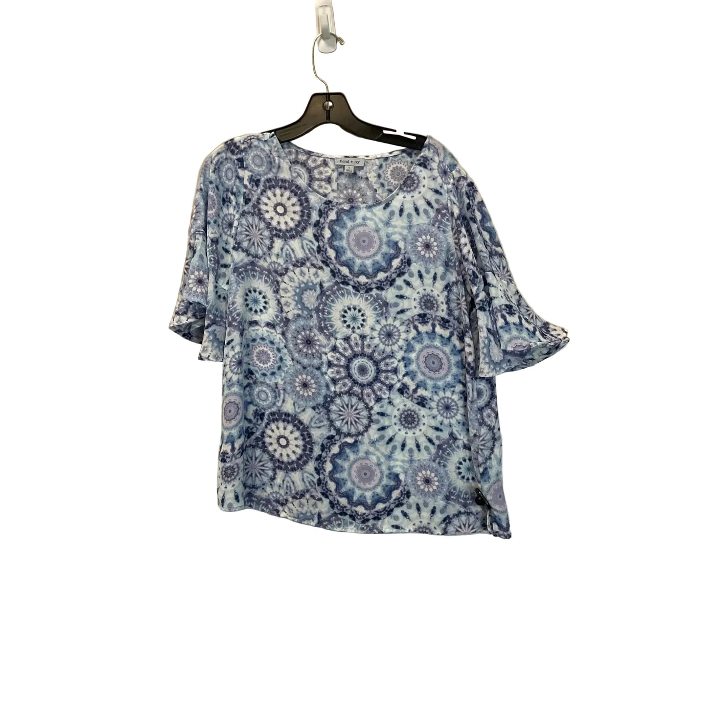 Top Short Sleeve By Clothes Mentor In Blue & Purple, Size: S