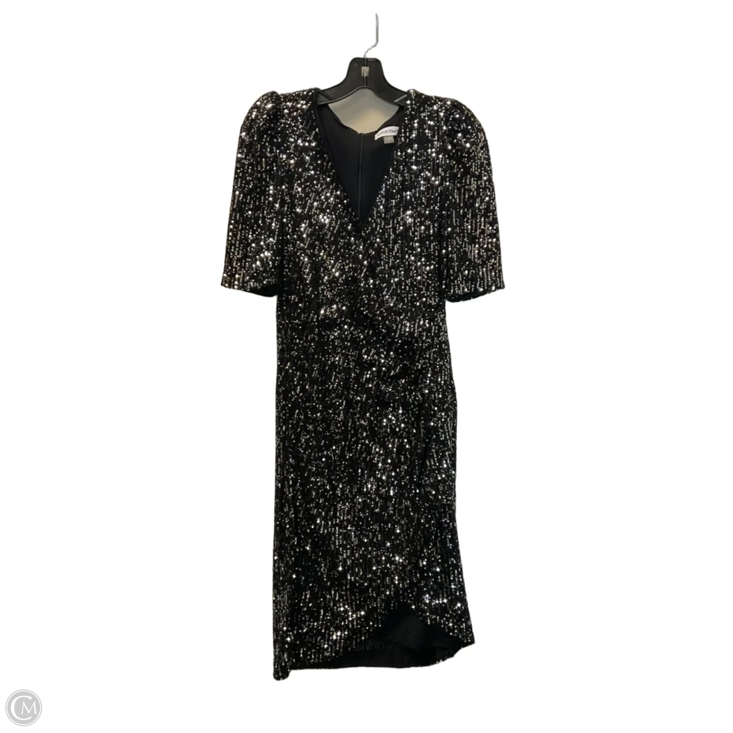 Dress Casual Midi By Calvin Klein In Black, Size: 8