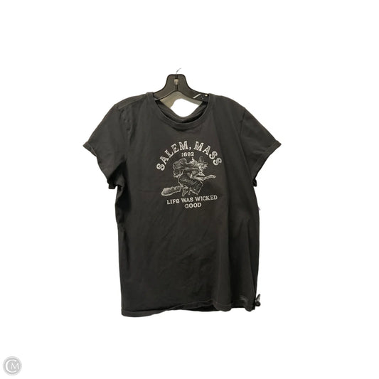 Top Short Sleeve Basic By Life Is Good In Grey, Size: Xl