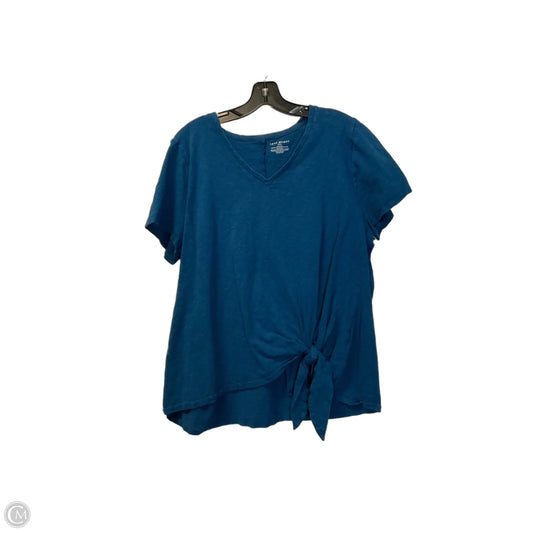 Top Short Sleeve By Lane Bryant In Blue, Size: Xl