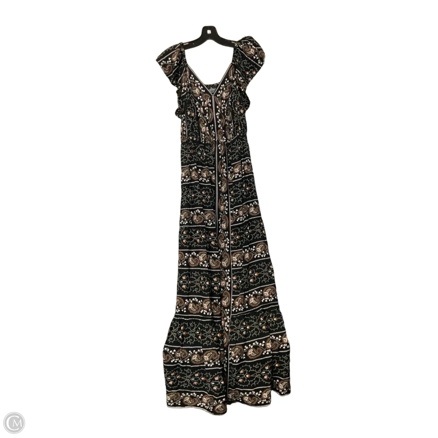 Dress Casual Maxi By Angie In Black & Brown, Size: Xl