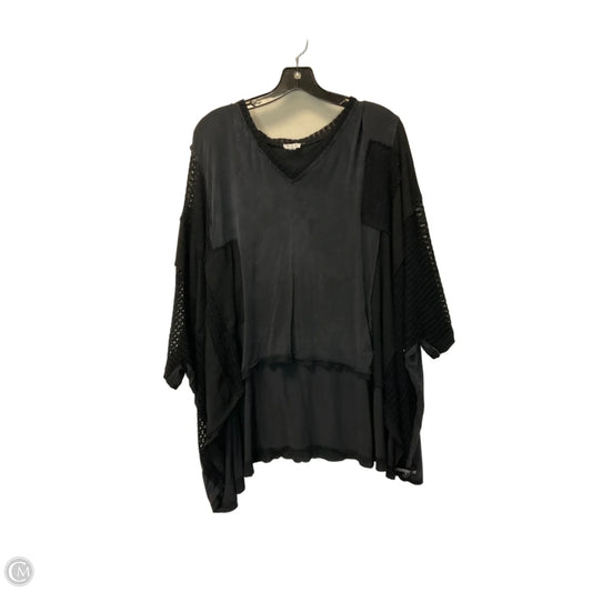 Top Short Sleeve By Pol In Black, Size: L