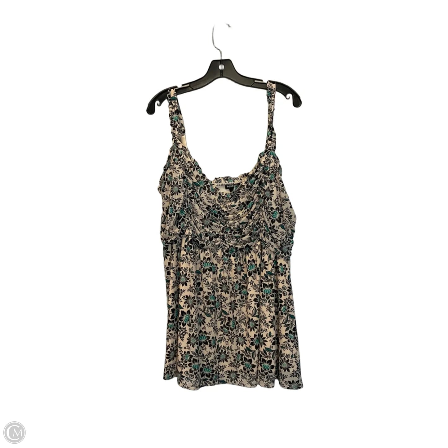Top Sleeveless By Torrid In Floral Print, Size: 4x