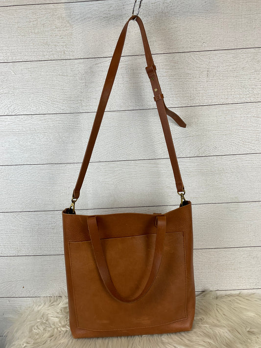 Handbag Leather By Madewell  Size: Medium