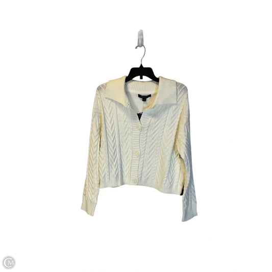 Sweater Cardigan By Marc New York In Cream, Size: L
