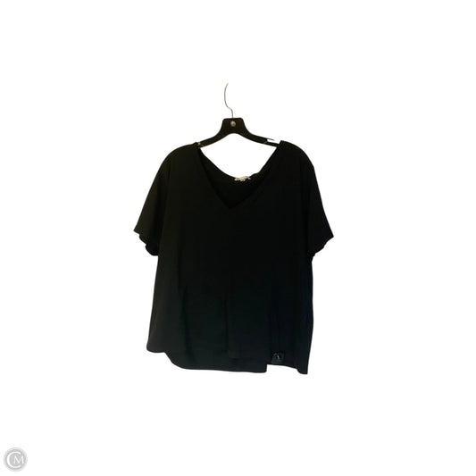 Top Short Sleeve By Good American In Black, Size: 2x