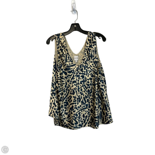 Top Sleeveless By Nic + Zoe In Blue & Gold, Size: L