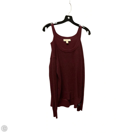 Top Long Sleeve By Michael By Michael Kors In Burgundy, Size: M