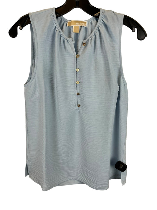 Blue Top Sleeveless Michael By Michael Kors, Size S