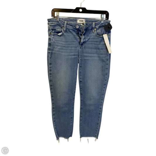Jeans Straight By Paige In Blue Denim, Size: 6