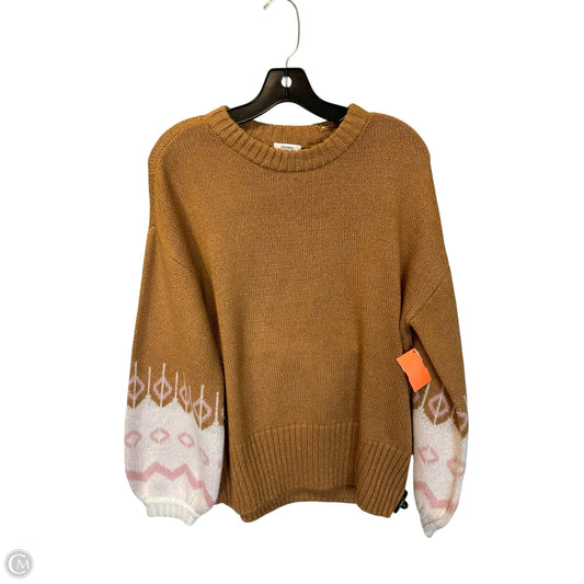 Sweater By Crown And Ivy In Tan, Size: S