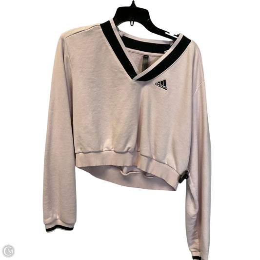 Sweatshirt Crewneck By Adidas In Pink, Size: Xs