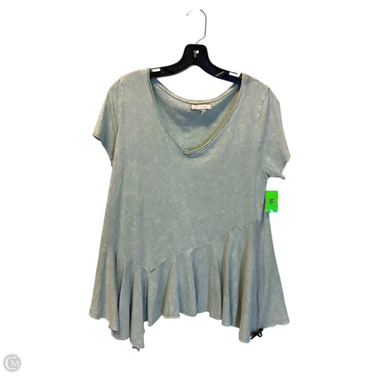 Top Short Sleeve Basic By Eri + Ali In Green, Size: S