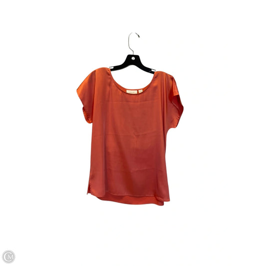 Top Short Sleeve By Chicos In Orange, Size: S