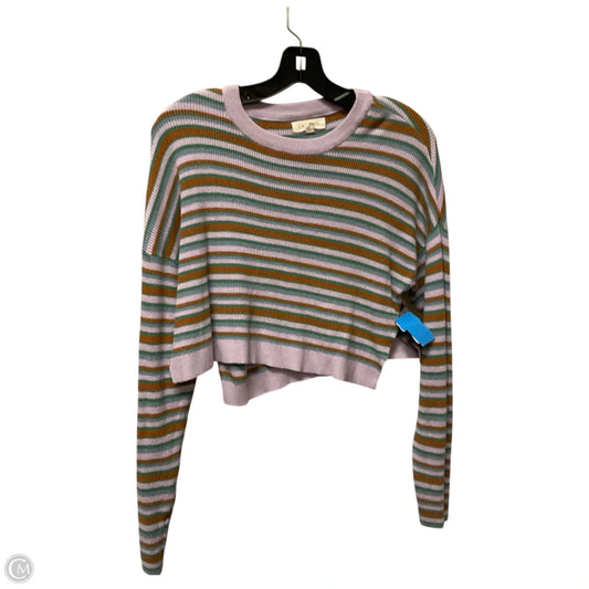 Top Long Sleeve Basic By La Hearts In Striped Pattern, Size: M