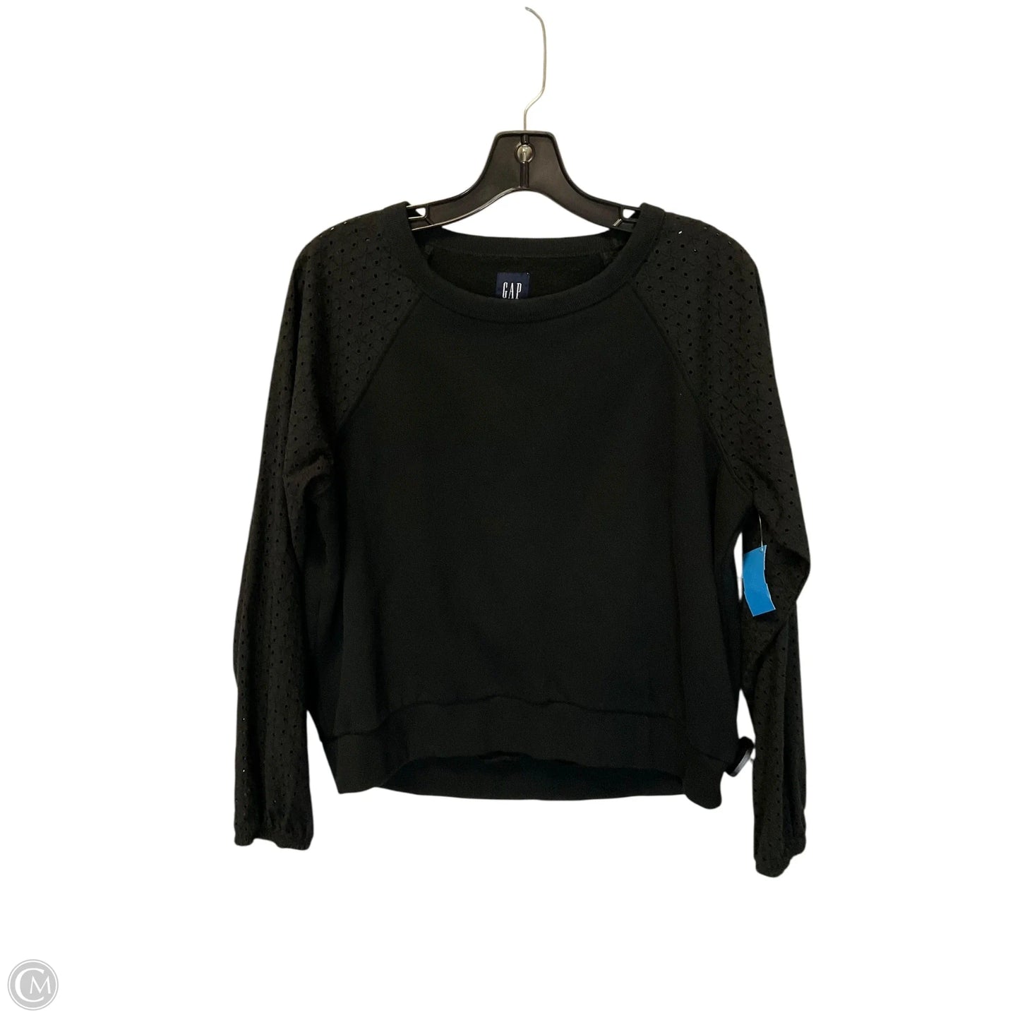 Top Long Sleeve By Gap In Black, Size: S