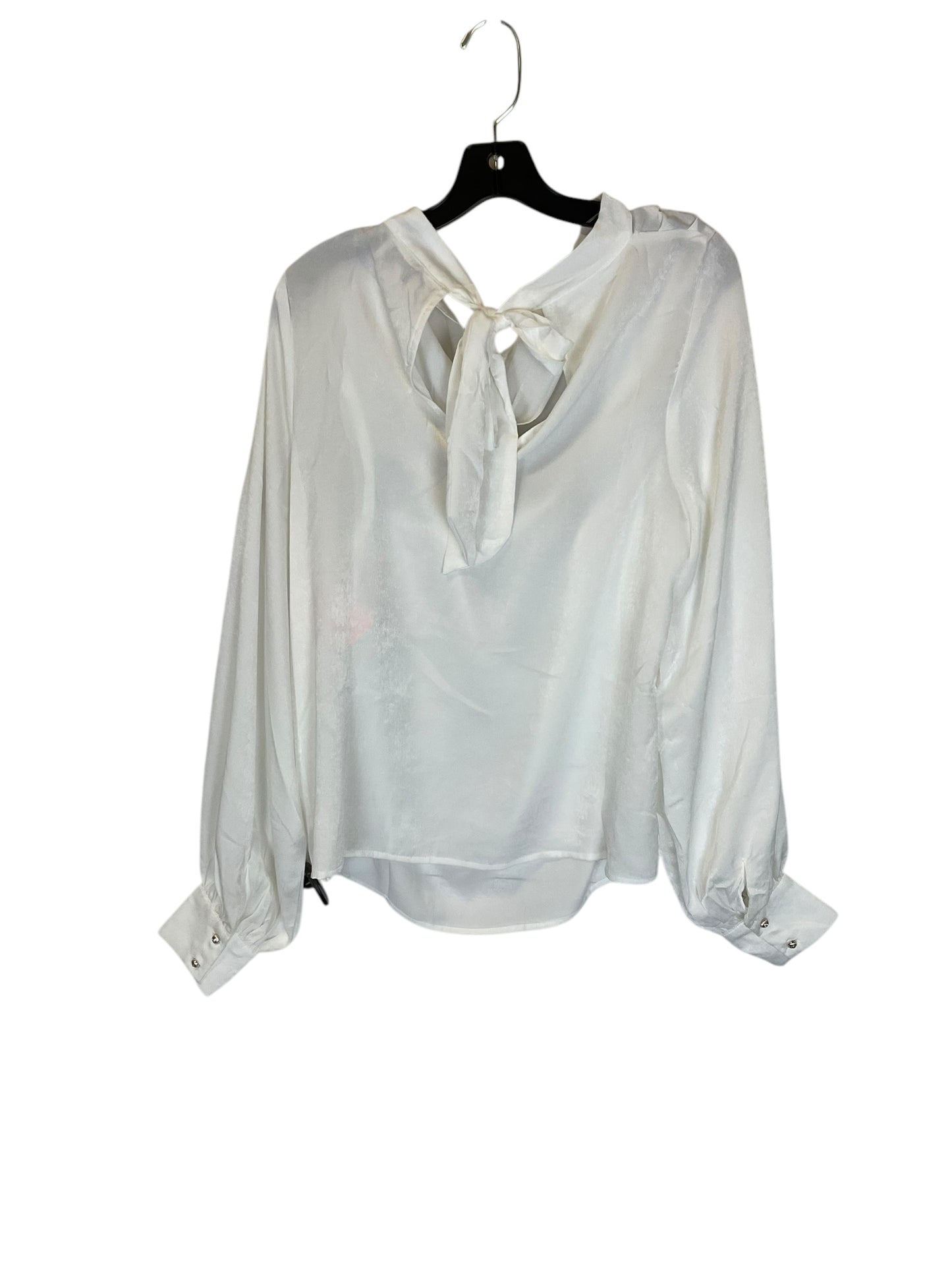 Top Long Sleeve By Cmb In White, Size: S