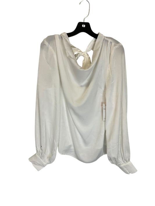 Top Long Sleeve By Cmb In White, Size: S