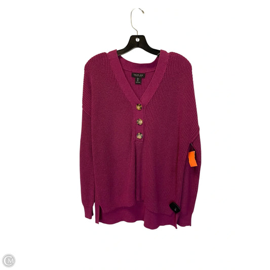 Sweater By Rachel Zoe In Purple, Size: L