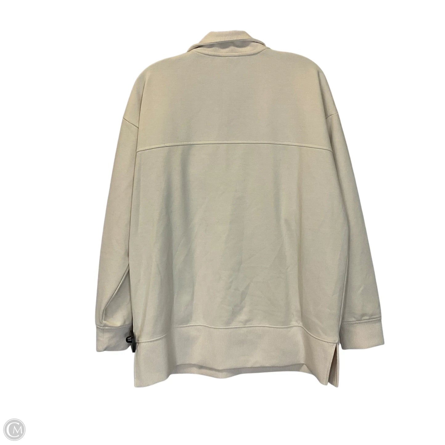 Top Long Sleeve By Sage In Cream, Size: L