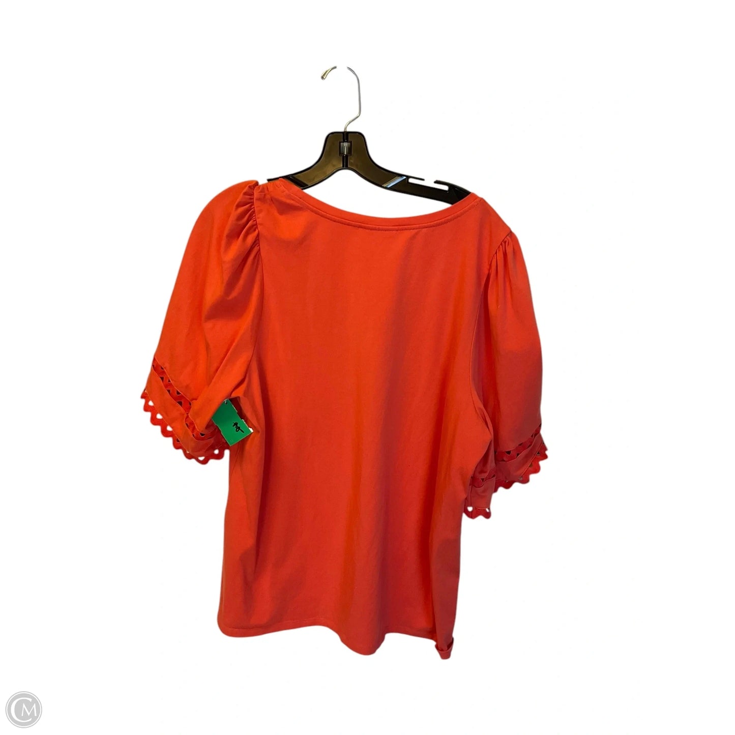 Top Short Sleeve Basic By Chicos In Orange, Size: L