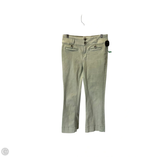Jeans Flared By Pilcro In Green Denim, Size: 4