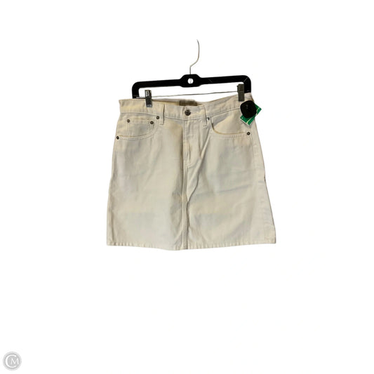 Skirt Mini & Short By Everlane In White Denim, Size: 8