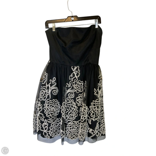 Dress Party Short By Adrianna Papell In Black & White, Size: 12